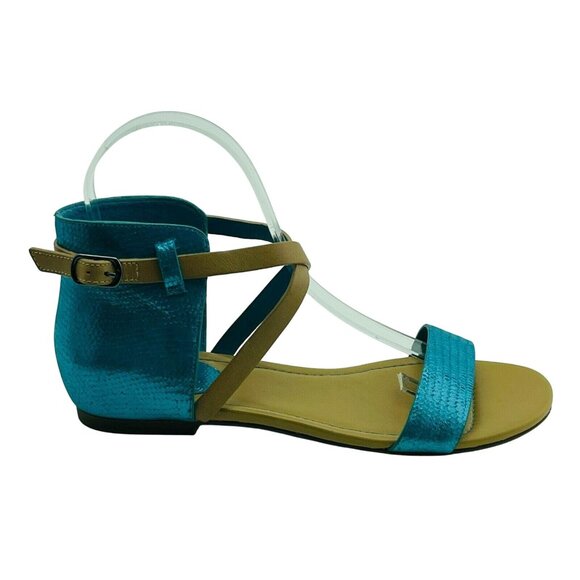 Maria Sharapova Nike Air Size 5.5B Aqua Sandals - Picture 6 of 7